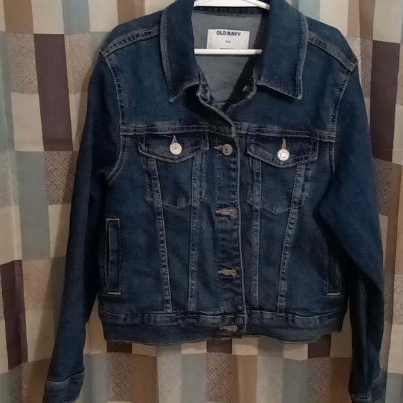 FINAL PRICE OLD NAVY girl's denim blue jean jacket Size 8 - Picture 2 of 3